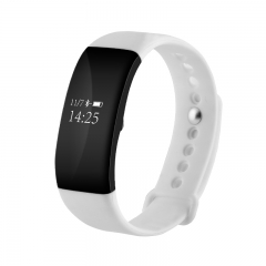 Bracelet V6Smart Blanc Couleur Compatible avec Android IOS Charge de serrage arrière