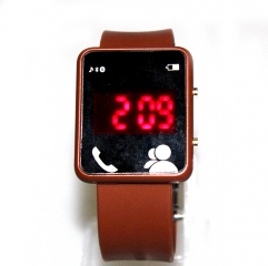 Montre cadeau de Noël montre montre silicone montre intelligente avec plus de fonctions regarder