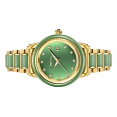 New Arrival Real Jade Watches Saphir verre quartz montre homme